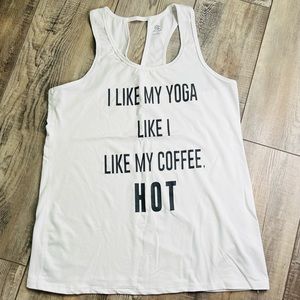 Activewear top. Champion.White Size S. Comfortable. Yoga gear. Long.